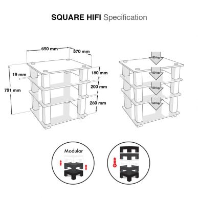 Hi-Fi стойка NorStone Square HiFi